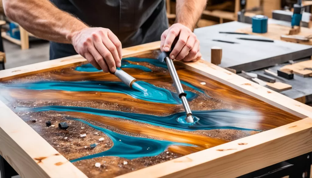 epoxy resin furniture making