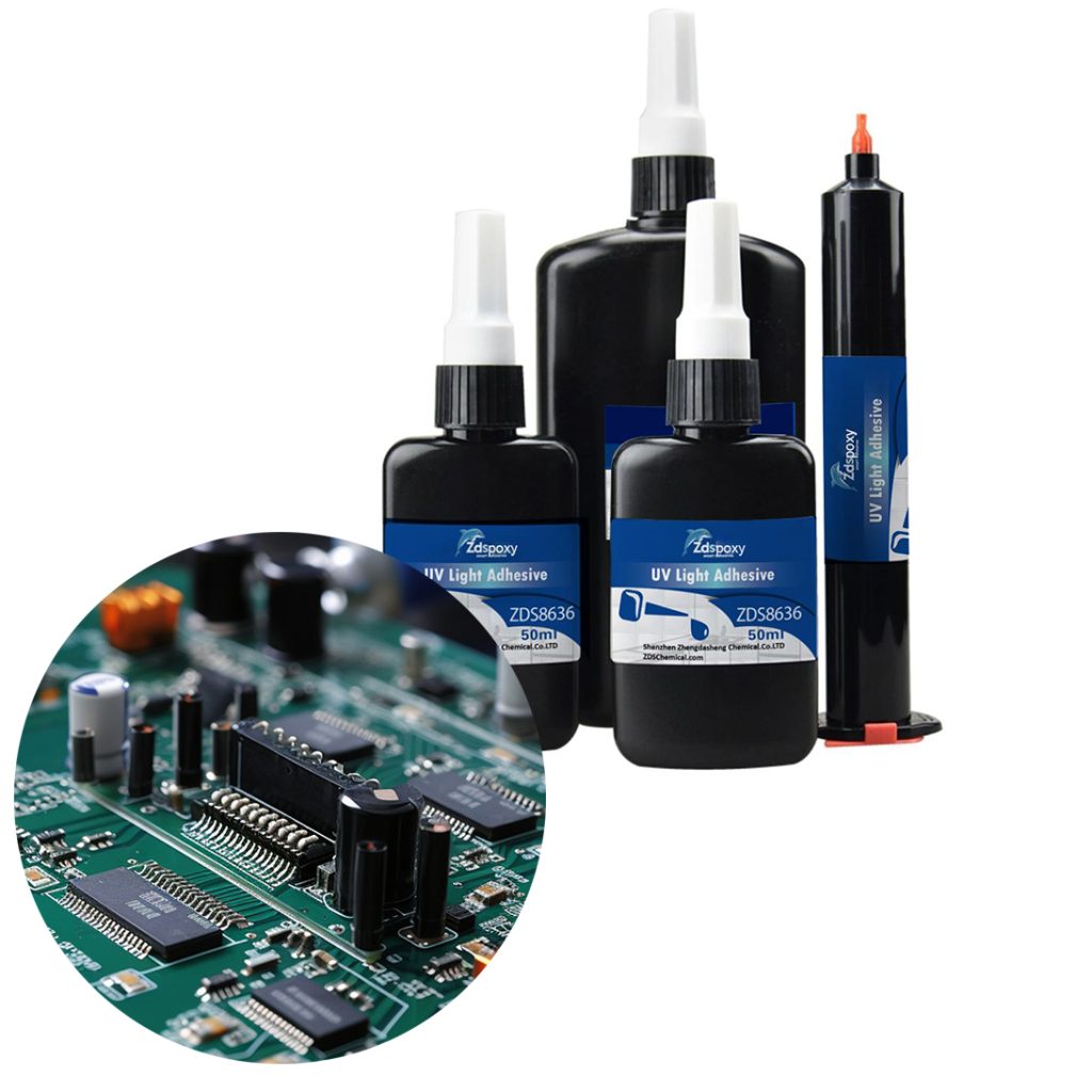 uv light adhesives for electronics