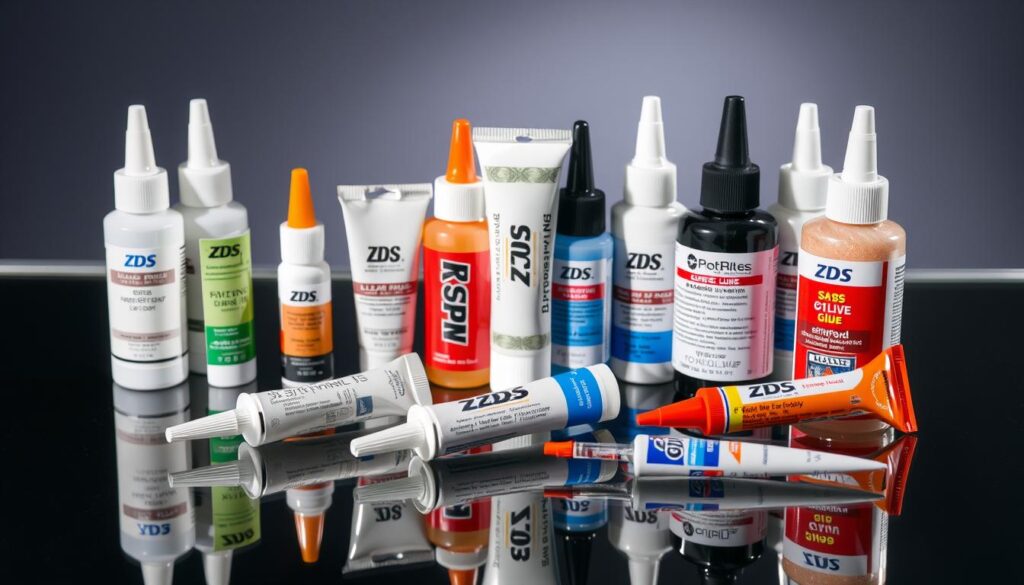 types of glue suitable for glass