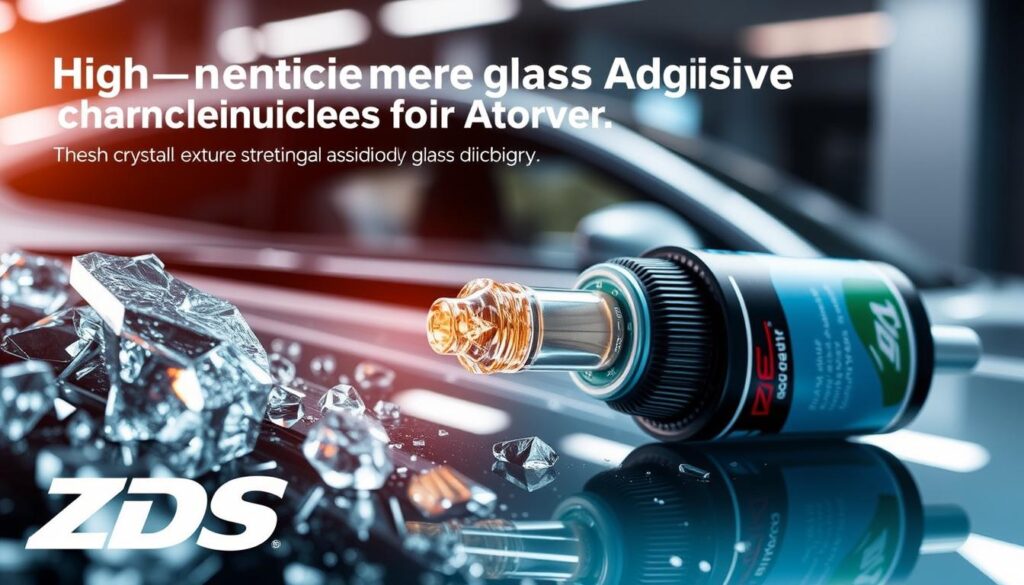 High-performance glass adhesive for vehicles