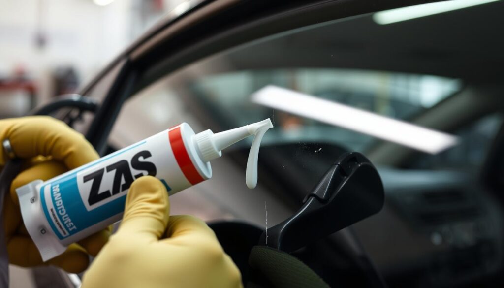 how to apply automotive window adhesive