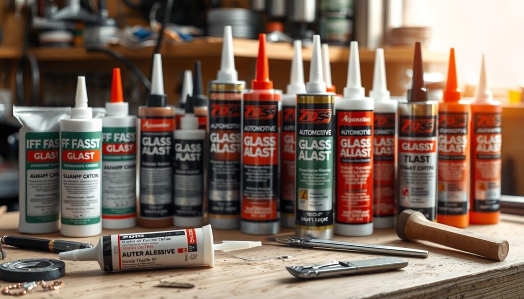 types of automotive glass adhesives