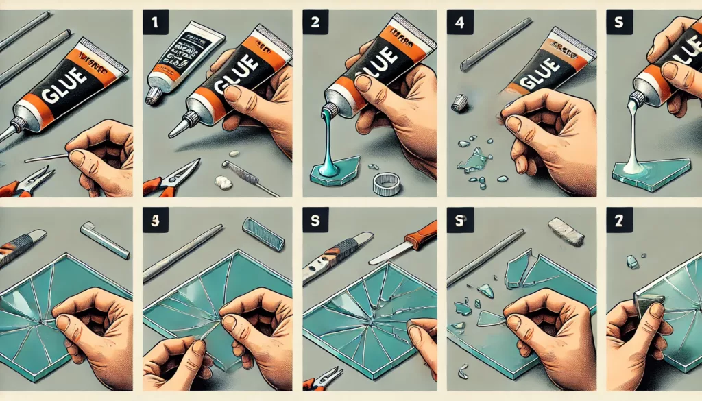 Step-by-step application of the best glue for glass for seamless repairs