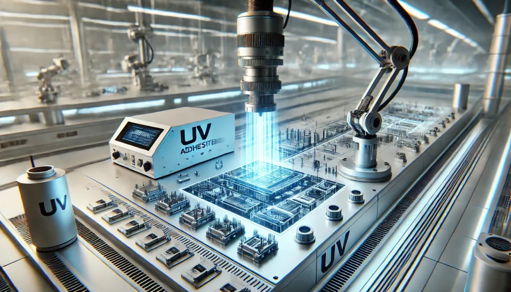 Futuristic UV adhesives curing high-tech components